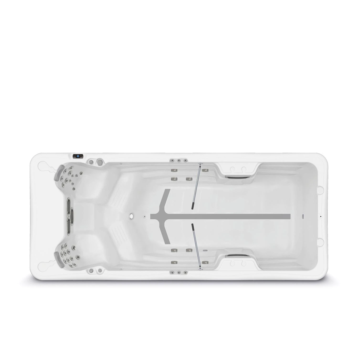 Amazonas Riverjet Life 2 WELLIS StreamLife Swim spa Amazonas Riverjet up view 1500