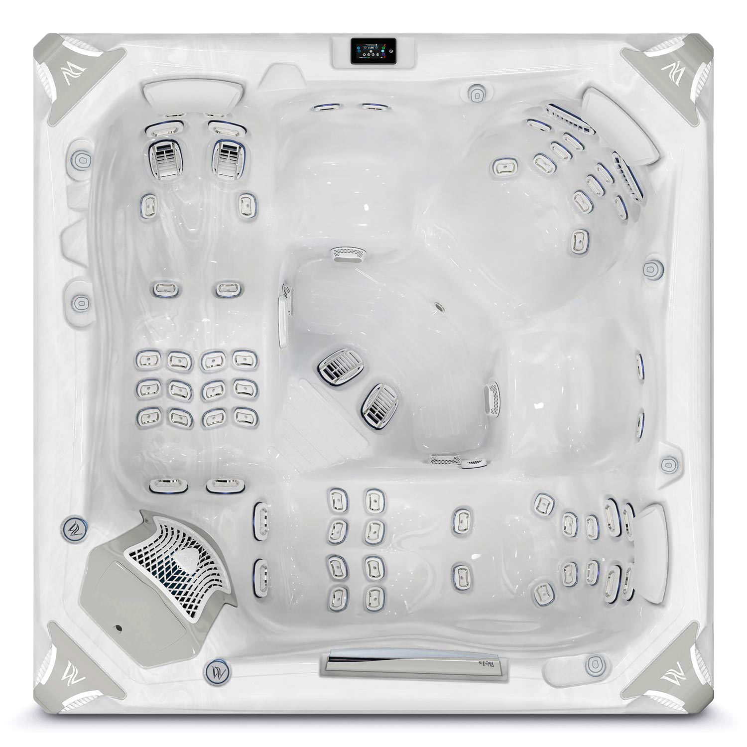 Everest Life Essential 2 WELLIS Peaklife hot tub Everest essential Life up view 1500 V2